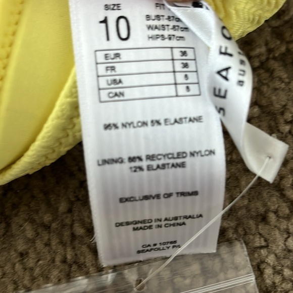 Seafolly Seadive Tube Top Bikini in Limelight, NWOT - Picture 5 of 6